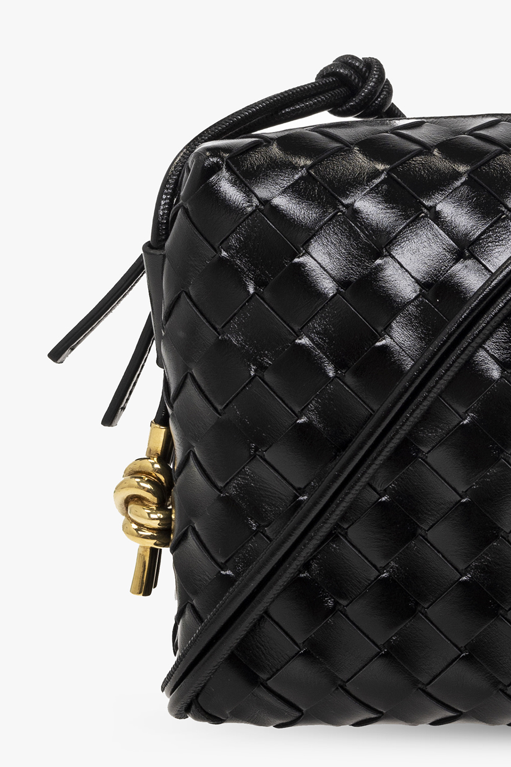 Bottega veneta intrecciato leather shoulder bag sale